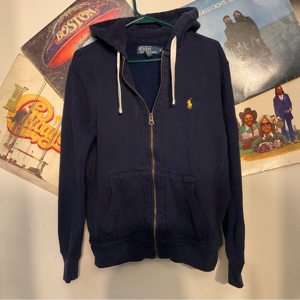 POLO RALPH LAUREN MENS CLASSIC FULL ZIP HOODIE SZ M